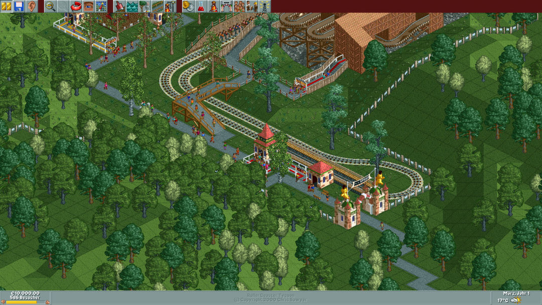 Screenshot of RollerCoaster Tycoon®: Deluxe