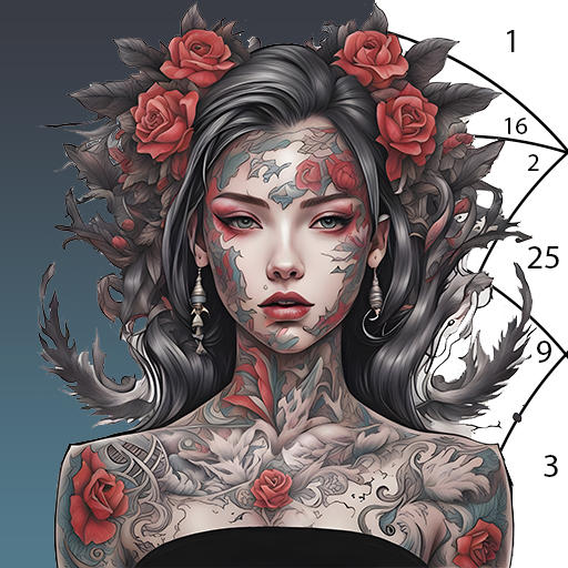  Tattoo Game - Color By Number for Android/iOS - TapTap
