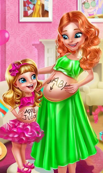 Pregnant Celebrity Star Salon Game Screenshot