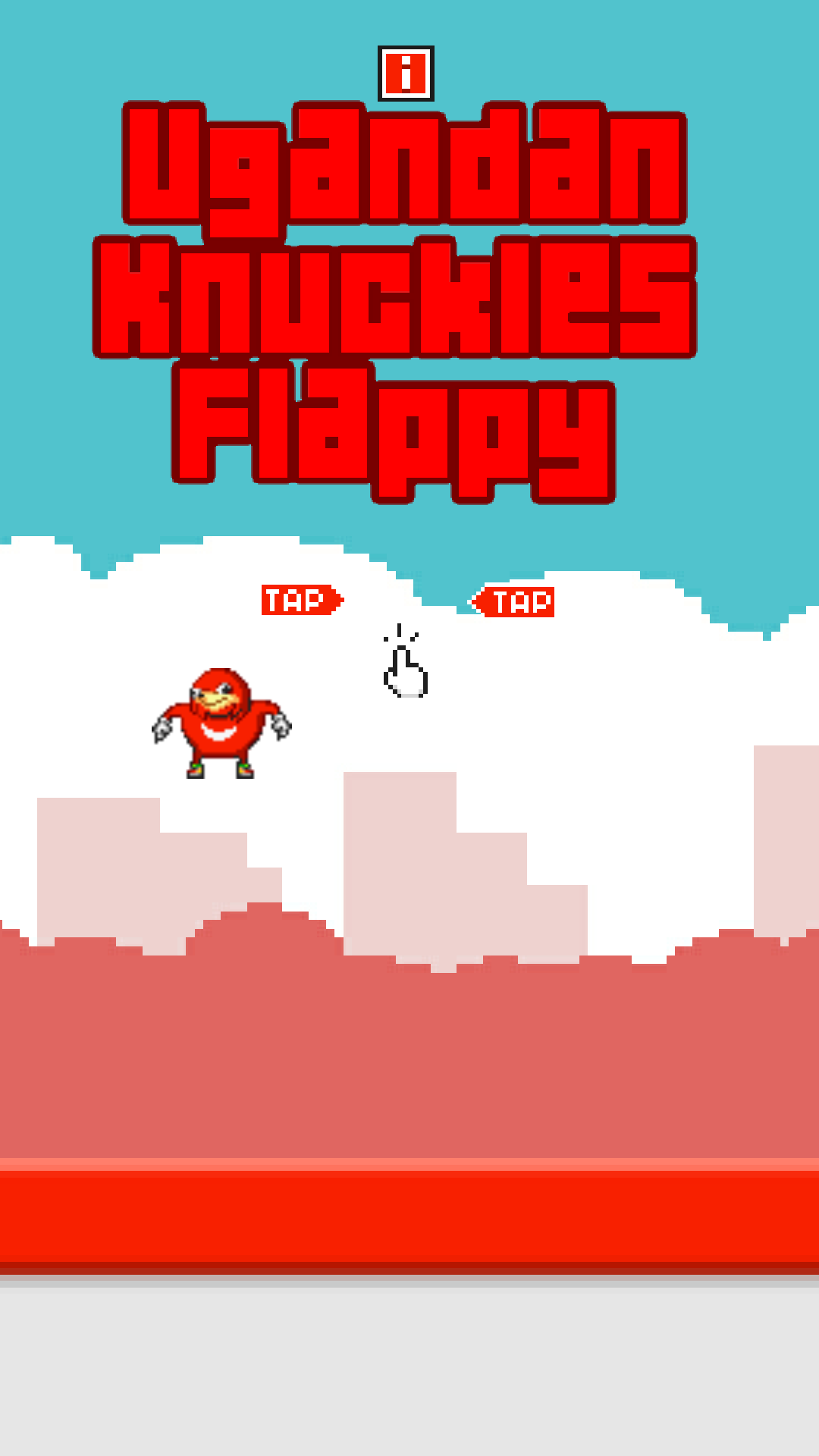 Flappy Ugandan Knuckles 게임 스크린 샷