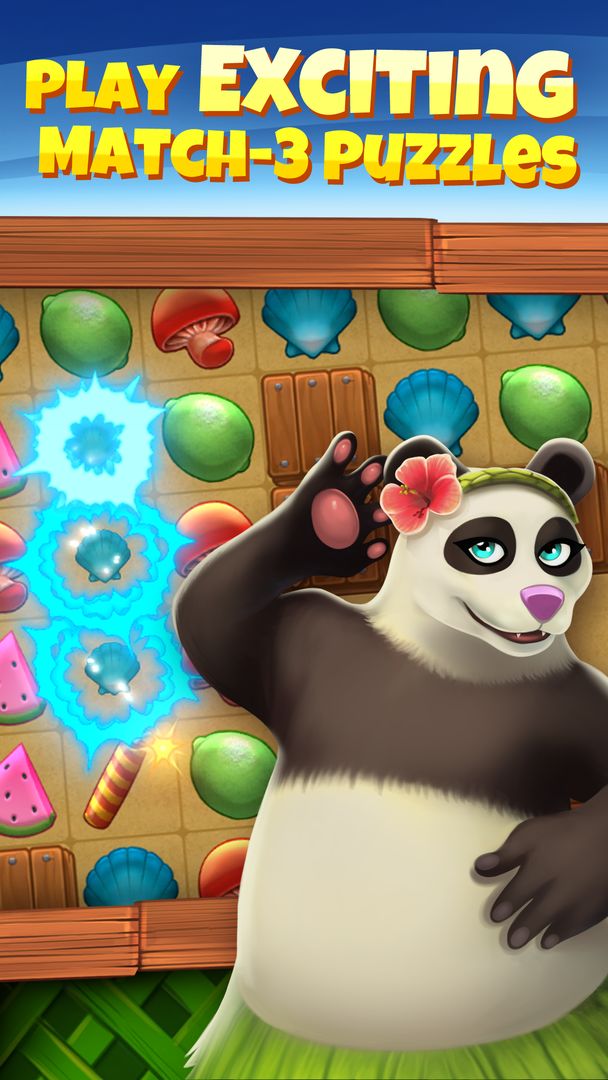 Screenshot of Animal Cove: Solve Puzzles & Customize Your Island