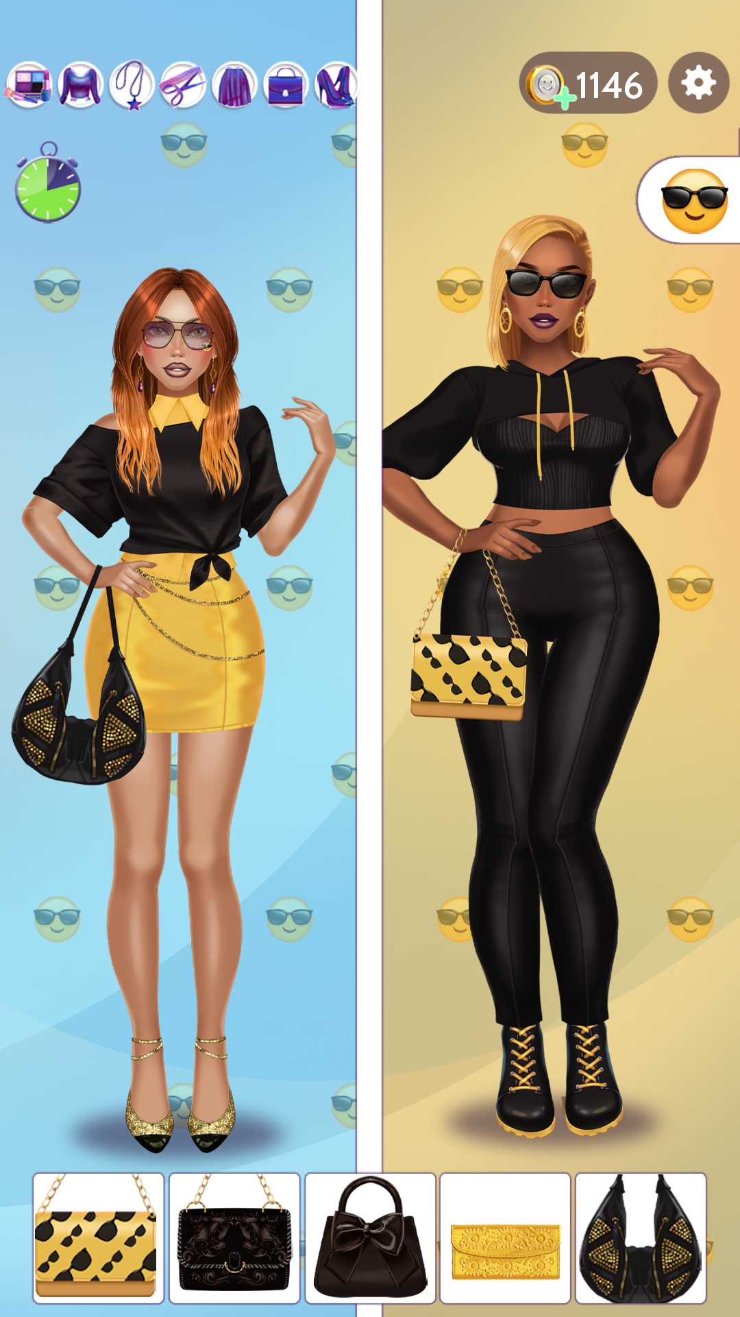 Emoji Dress Up Game Game Screenshot