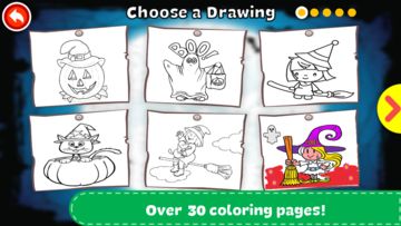 Halloween Coloring Book Game Screenshot