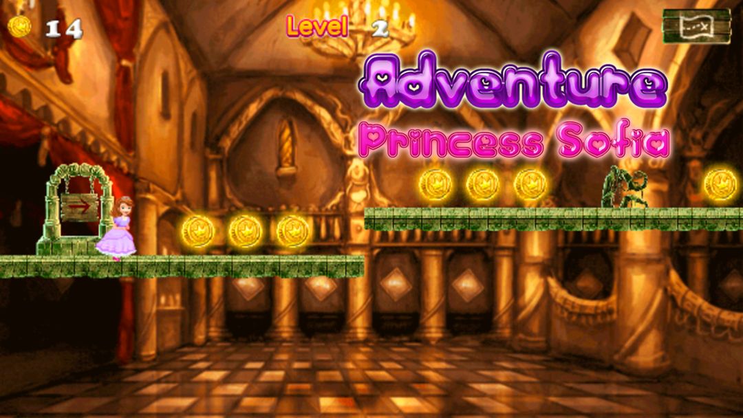 Adventure Princess Sofia Run - First Game 게임 스크린 샷