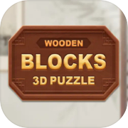 Blocos de madeira - quebra-cabeça 3D