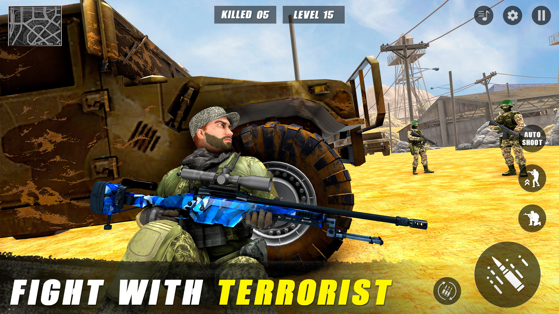Screenshot of Sniper War Attack: 3D Shooting