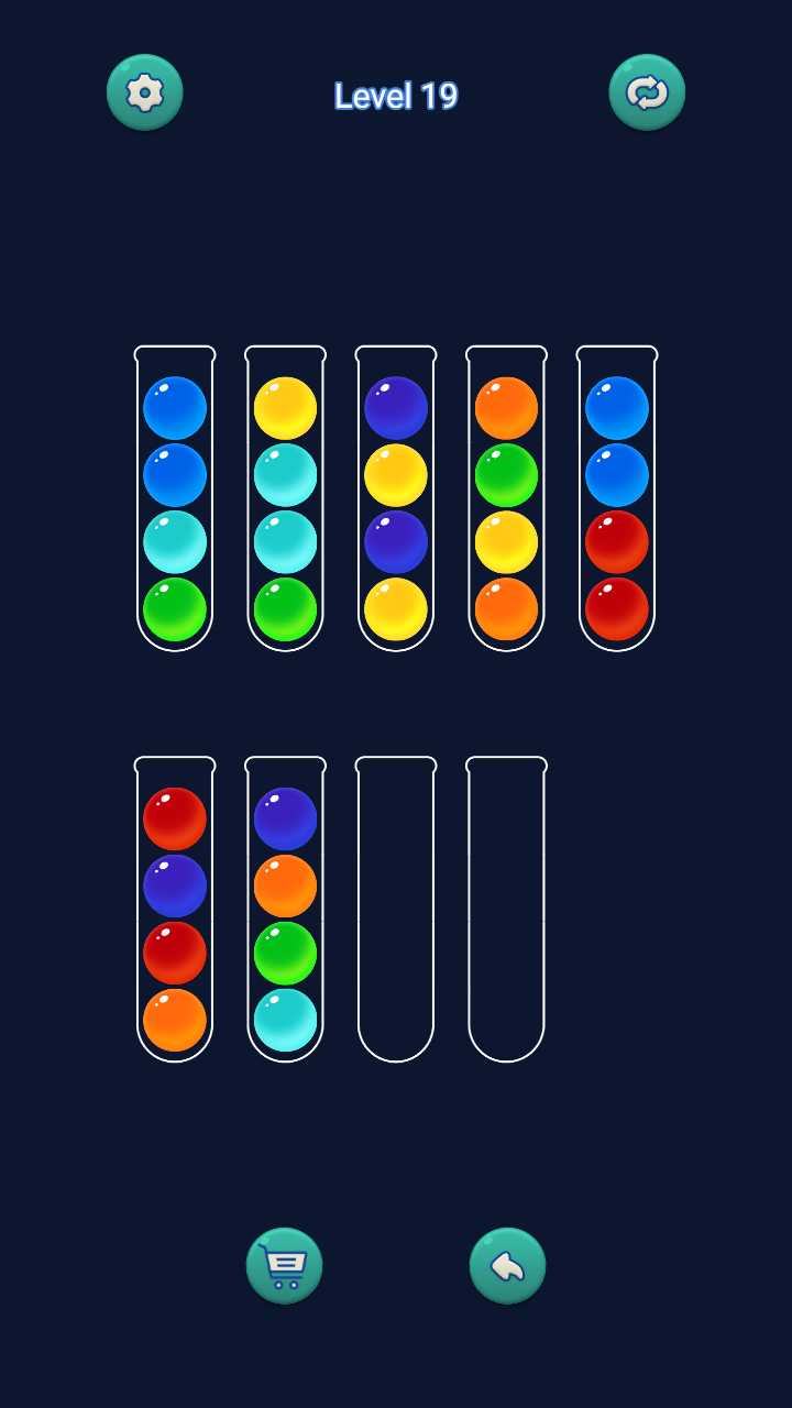 Captura de Tela do Jogo Ball Sort Puzzle - Color Match