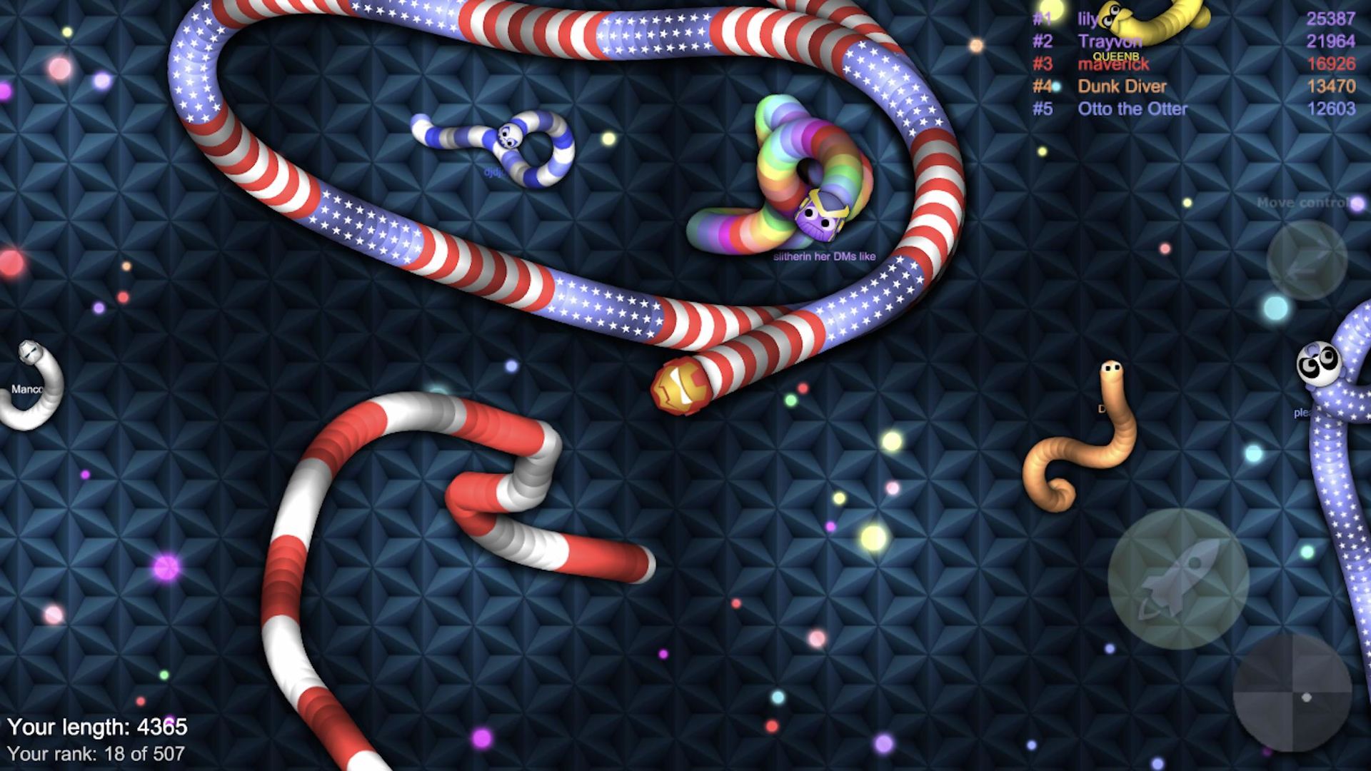 Screenshot of BigSnake.io: online snake game