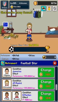 Captura de Tela do Jogo Soccer Star Clicker