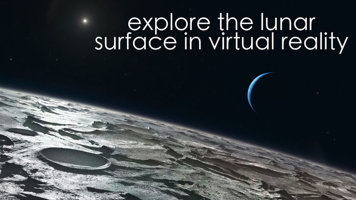 Screenshot of Virtual Reality Moon for Google Cardboard VR