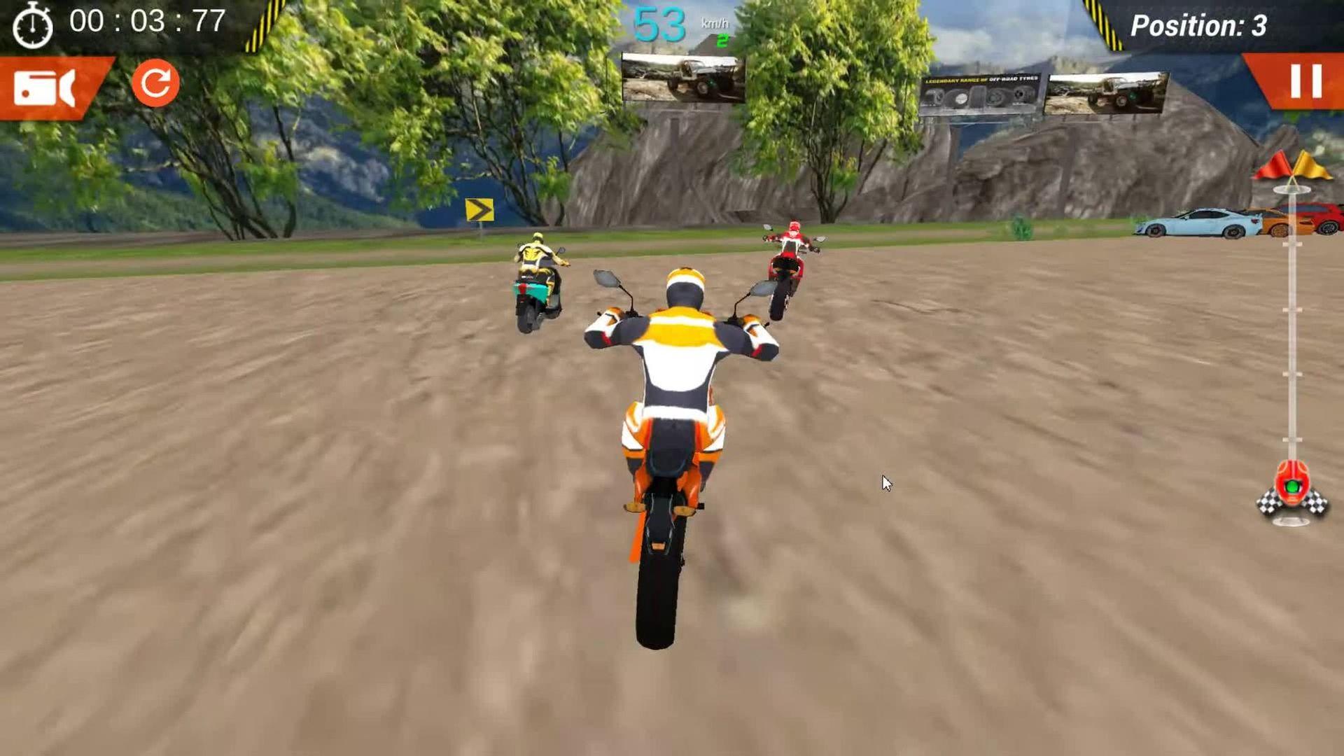 Скриншот игры Dirt Bike Stunts 3D