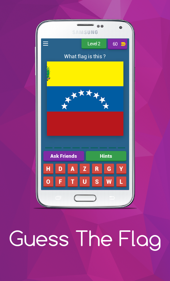 Screenshot of Guess the Flag Quiz