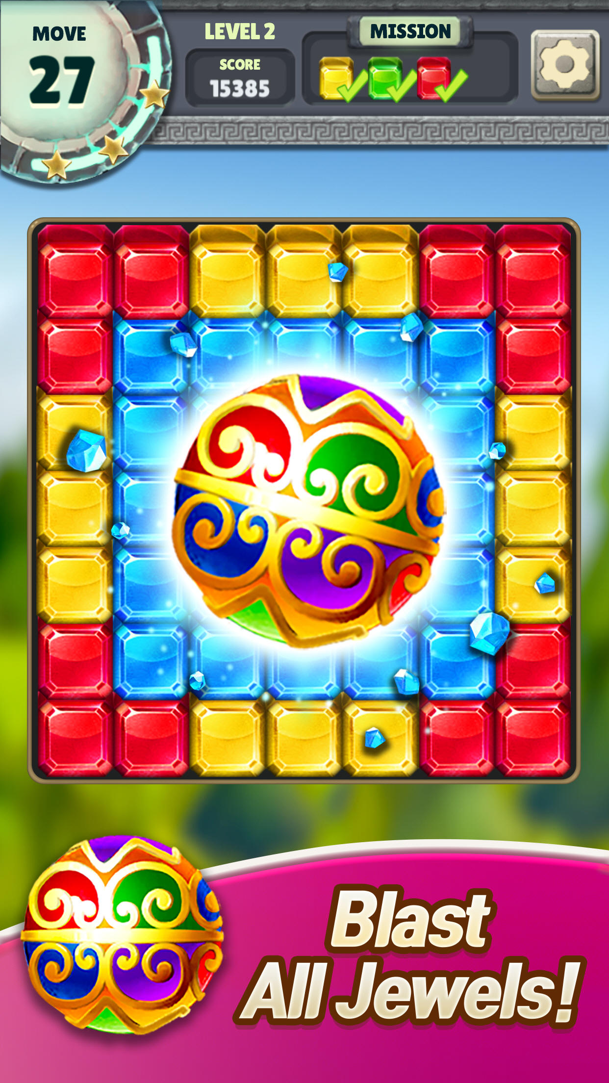 Jewel Blast : Temple Game Screenshot