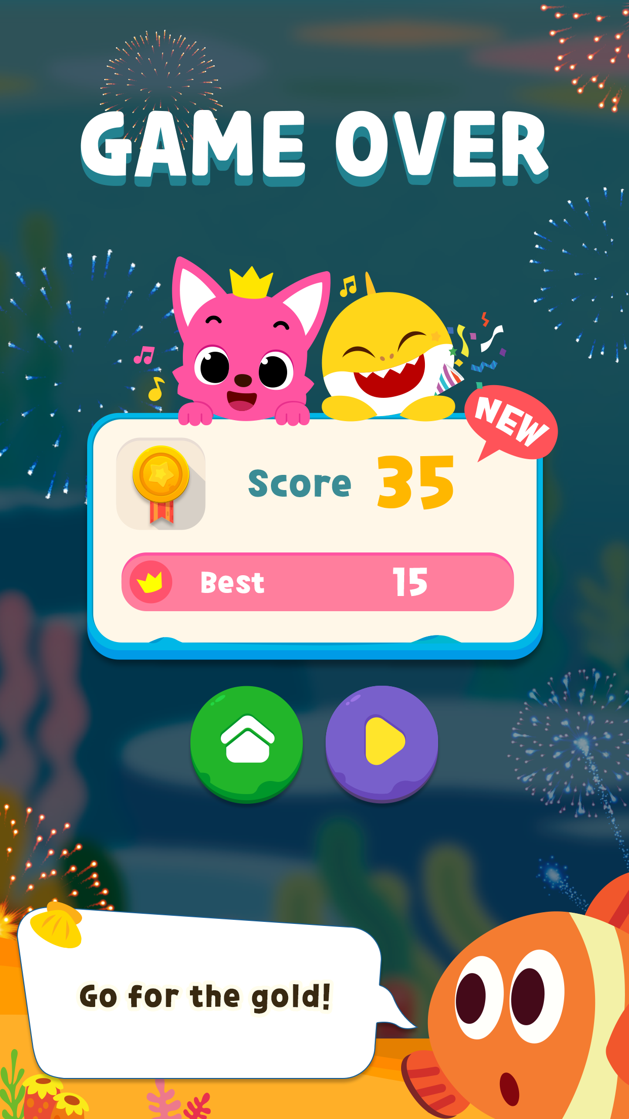 Baby Shark UP Game Screenshot