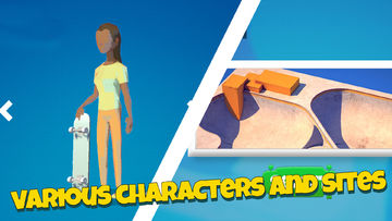 Captura de Tela do Jogo Skateboard Riding Game