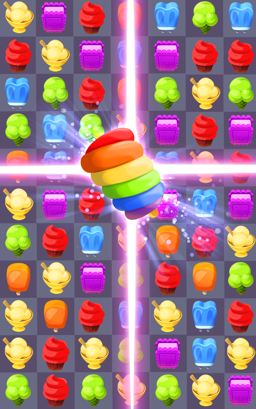 Cream Crush Match 3 Game Screenshot