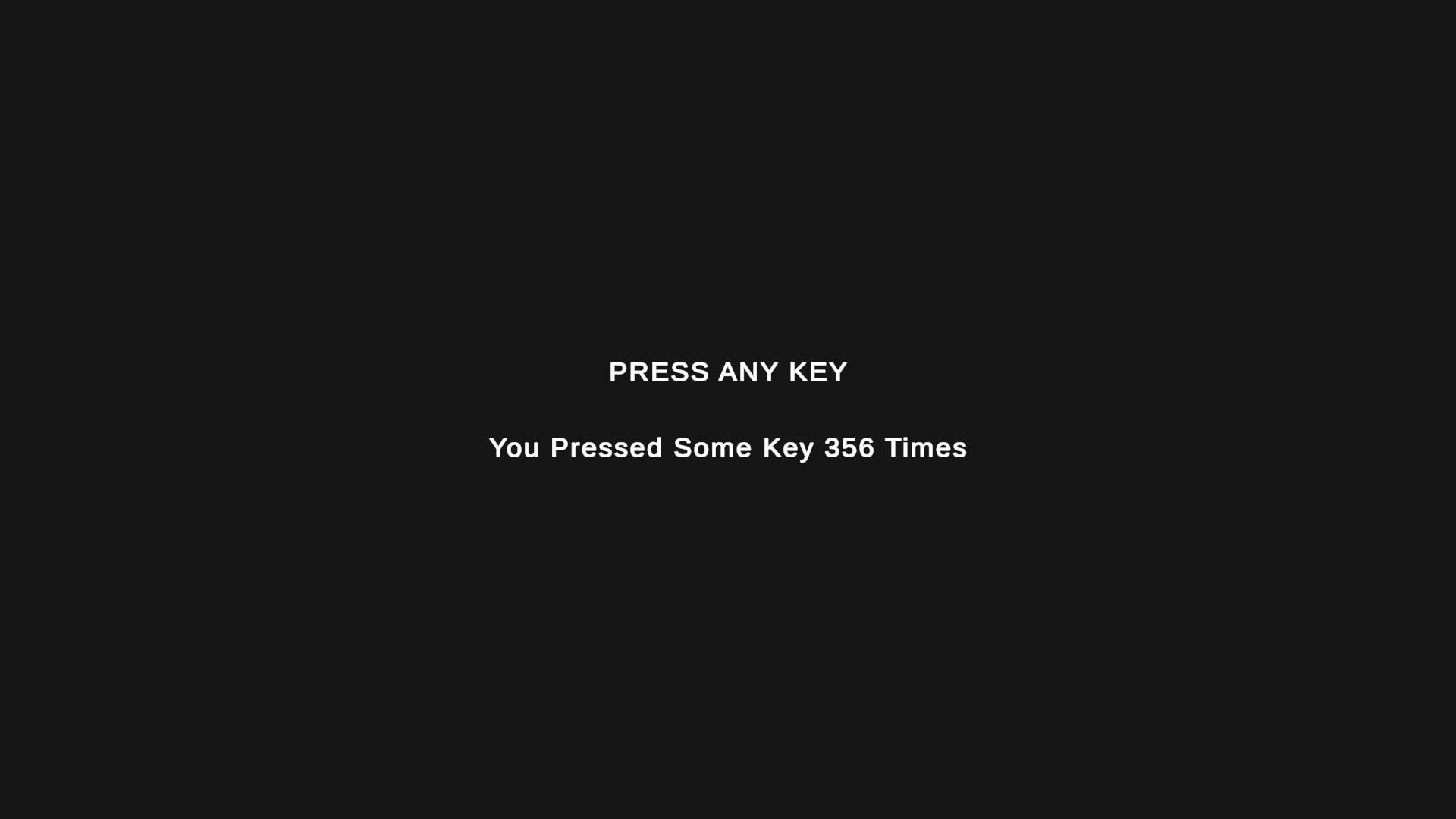 Press Any Key screenshot game