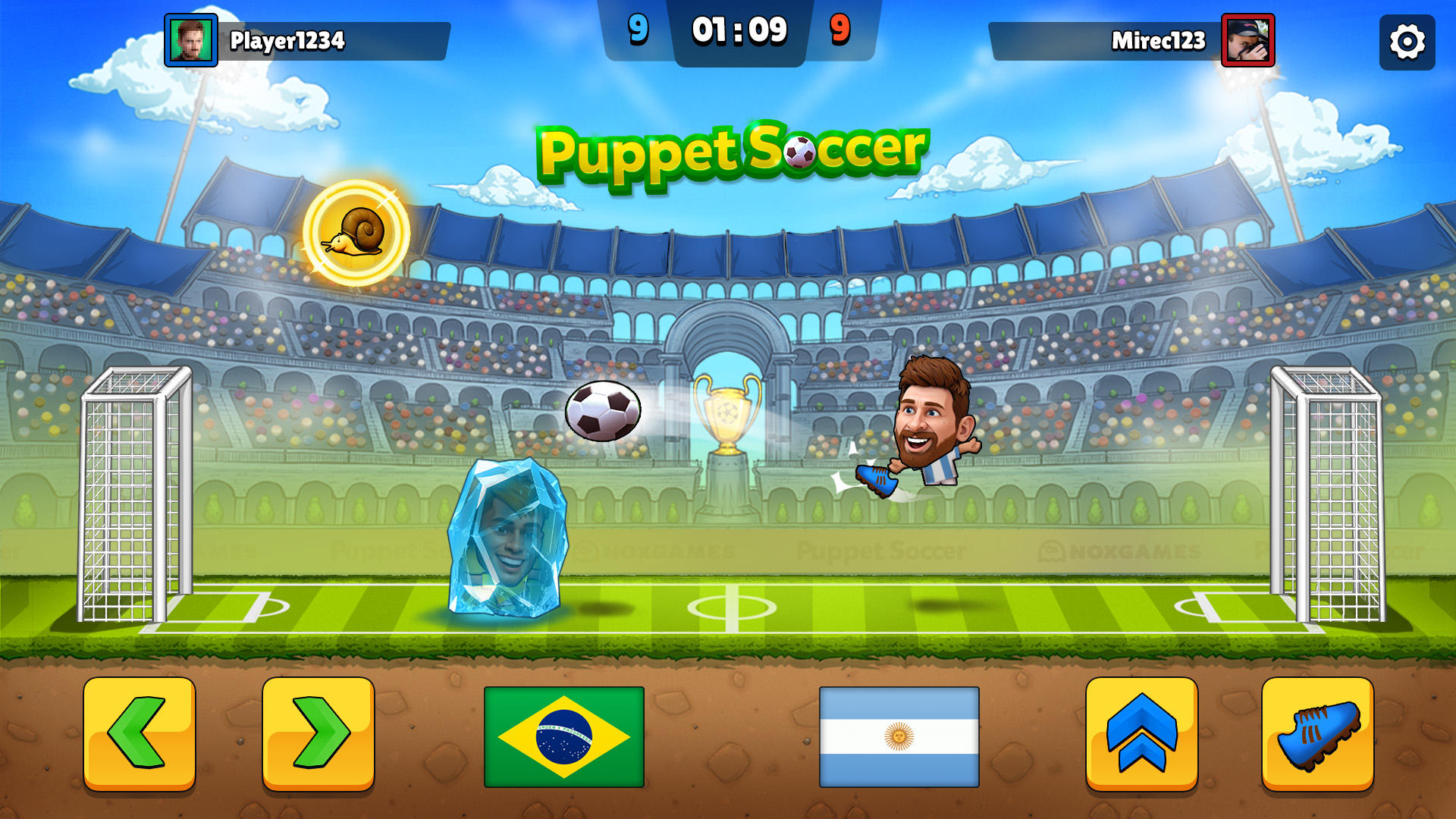 Puppet Soccer - Football Game Screenshot