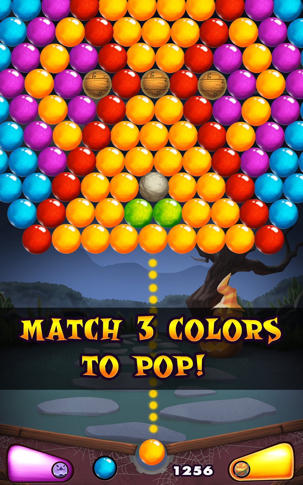 Bubble Halloween Game Screenshot