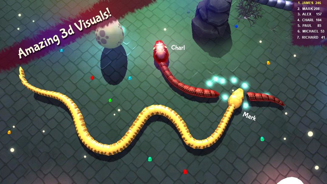 3D Snake . io screenshot game