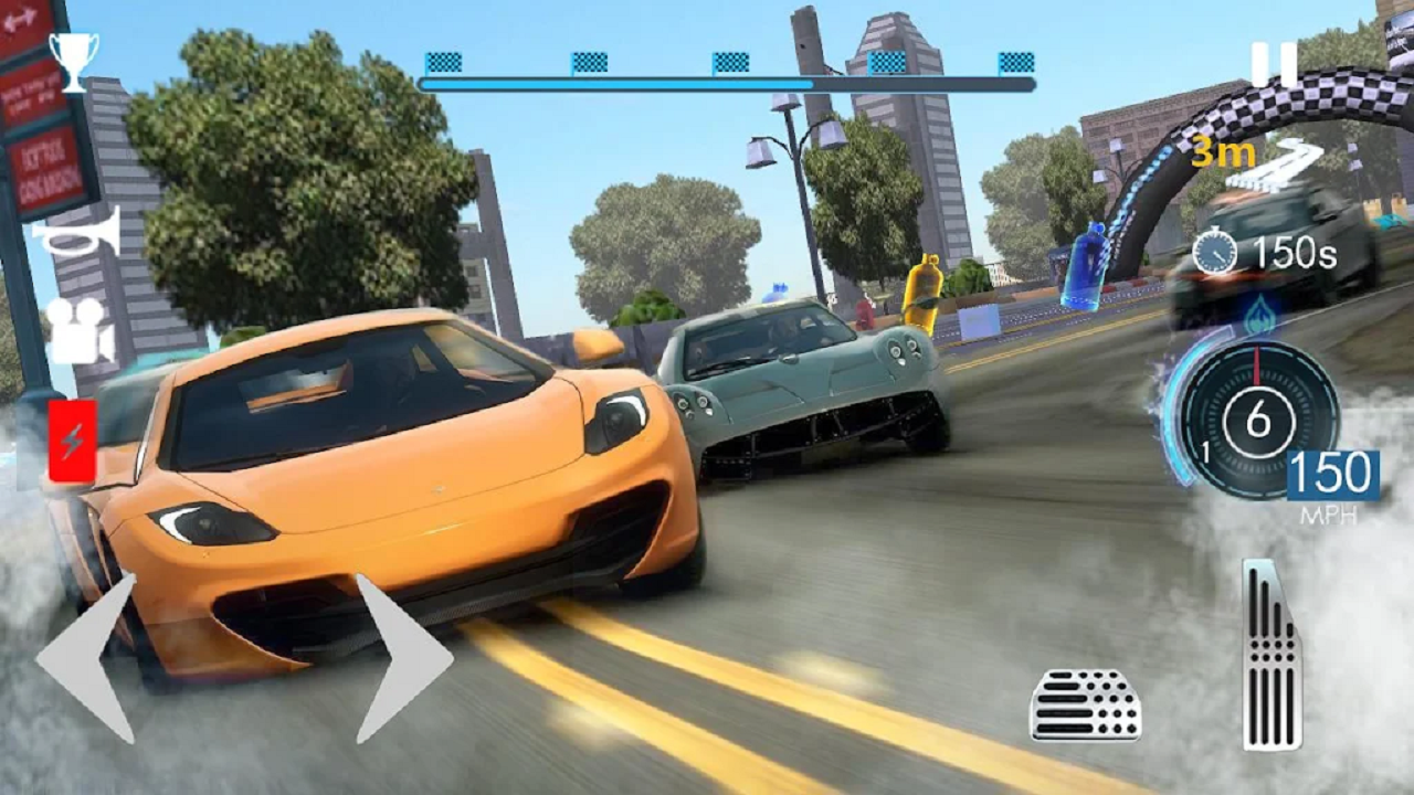 Racing In Car 3D Game Screenshot