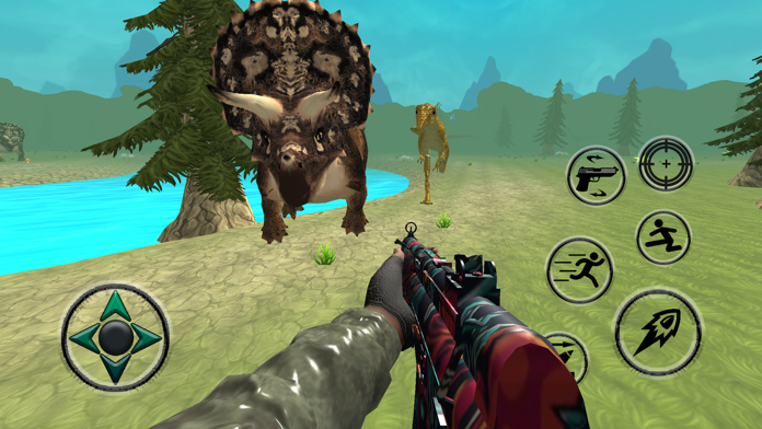 Real Dinosaur Shooting Games ภาพหน้าจอเกม