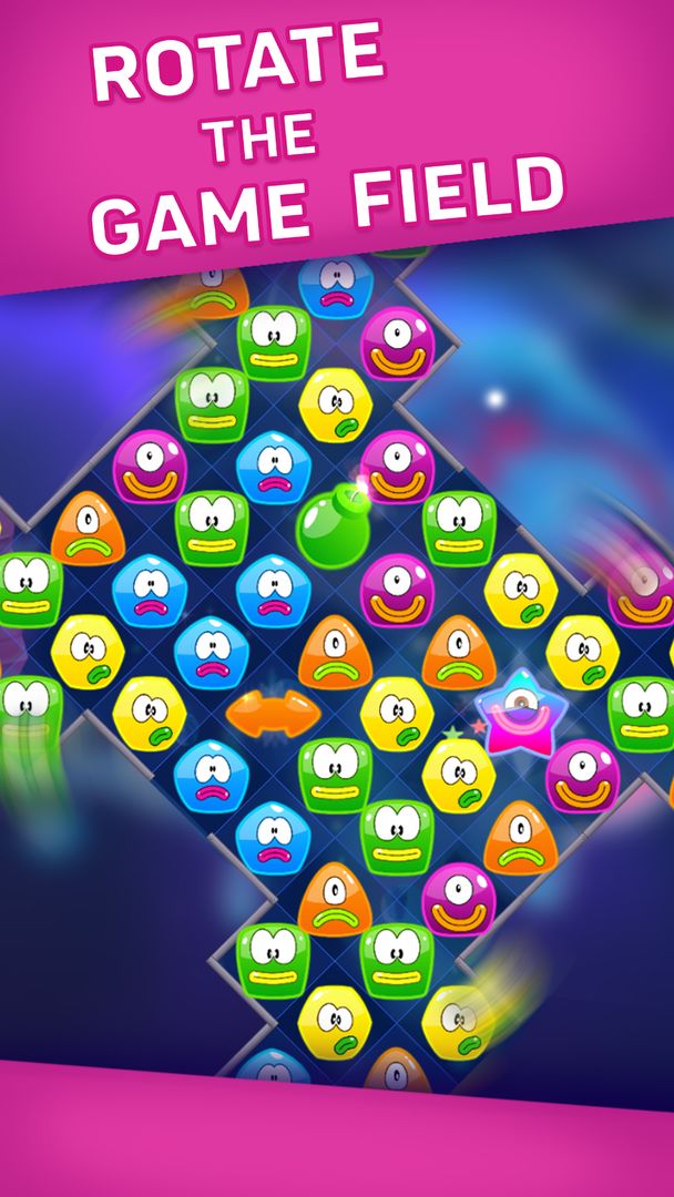 Jelly Nova: Match 3 Space Puzzle screenshot game