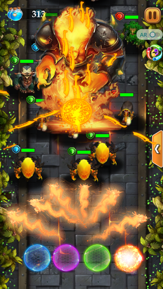 Element defender : Heroes Tap Game Screenshot