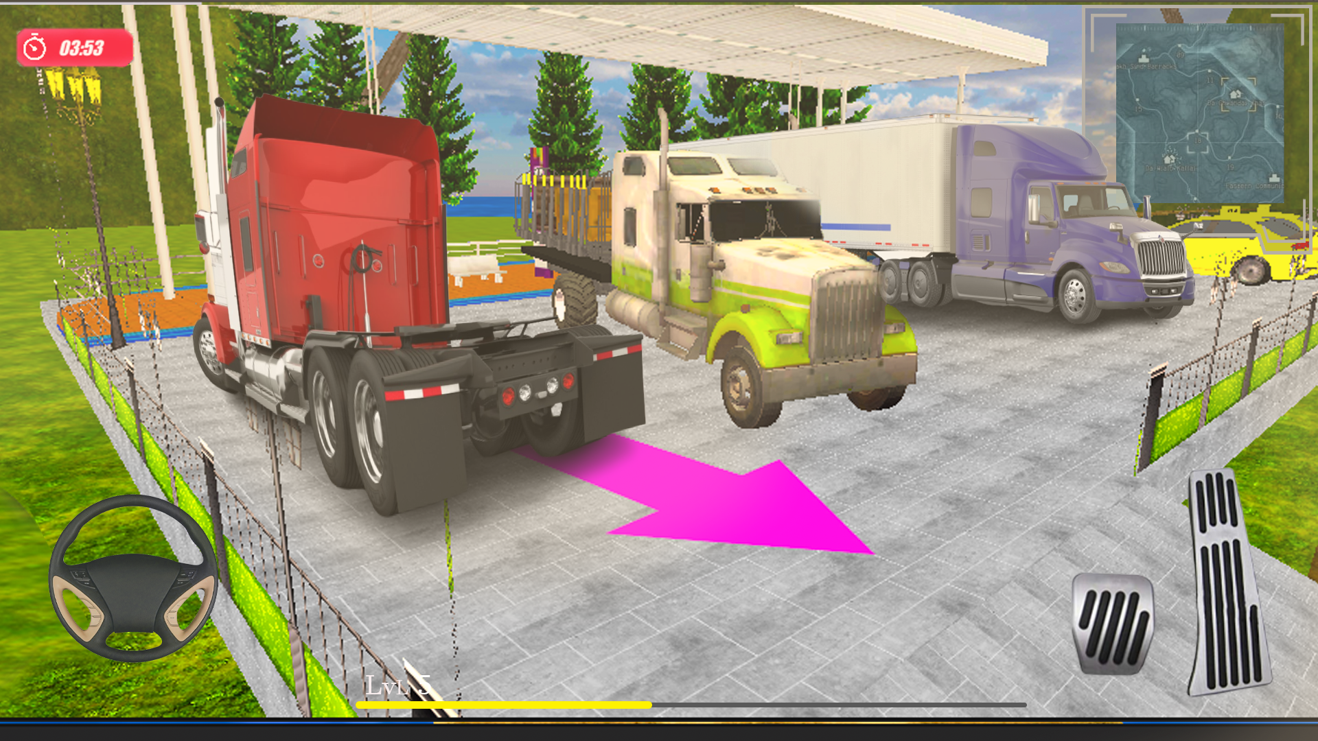 Euro Drive Truck Parking Simul Game Screenshot