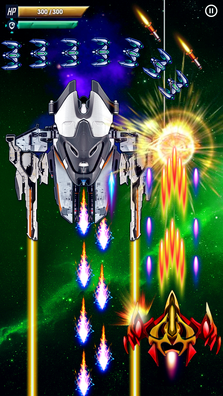 Cuplikan Layar Game Space Shooter - Galaxy Attack