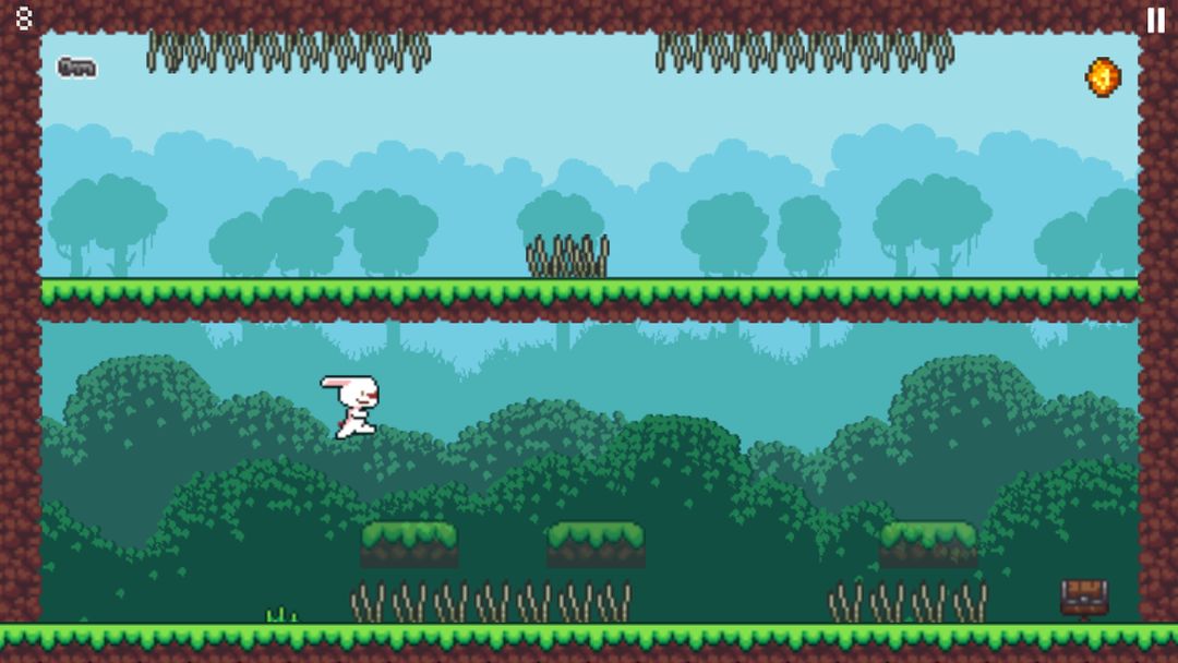 Rabbit Runner - Pixel Platformer Games ภาพหน้าจอเกม