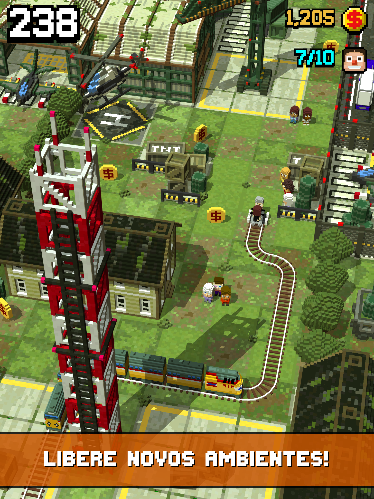 Captura de Tela do Jogo Tracky Train