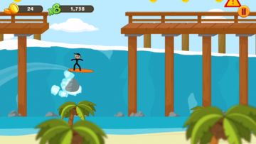 Stickman Surfer Game Screenshot