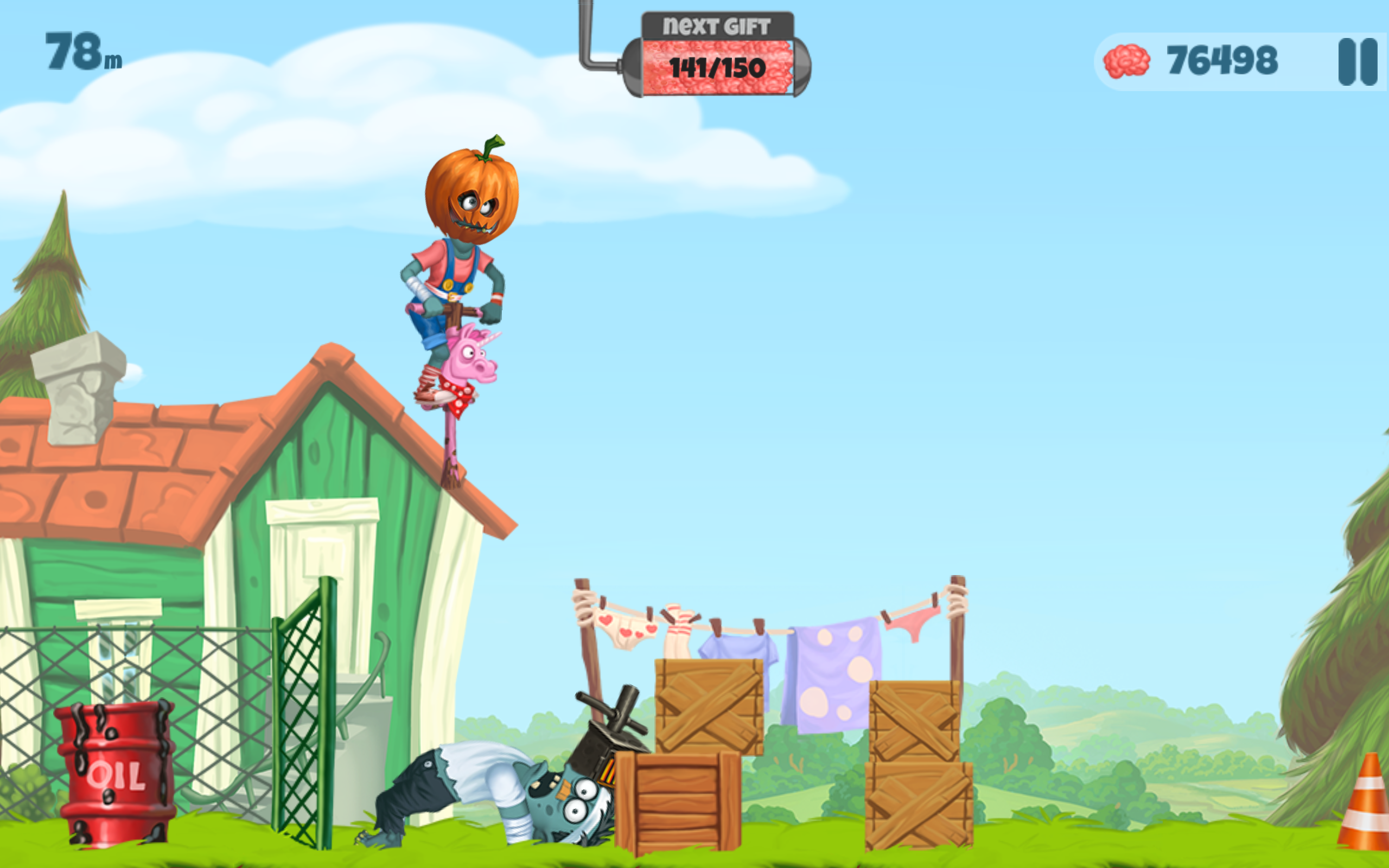 Zombie's Got a Pogo 遊戲截圖