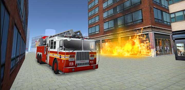 Banner of Fire Truck Simulator 2016 