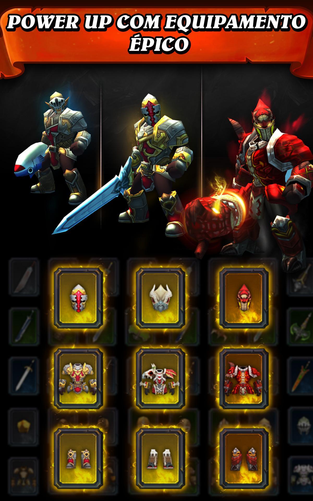 Captura de Tela do Jogo Jump Warrior: Nonstop RPG