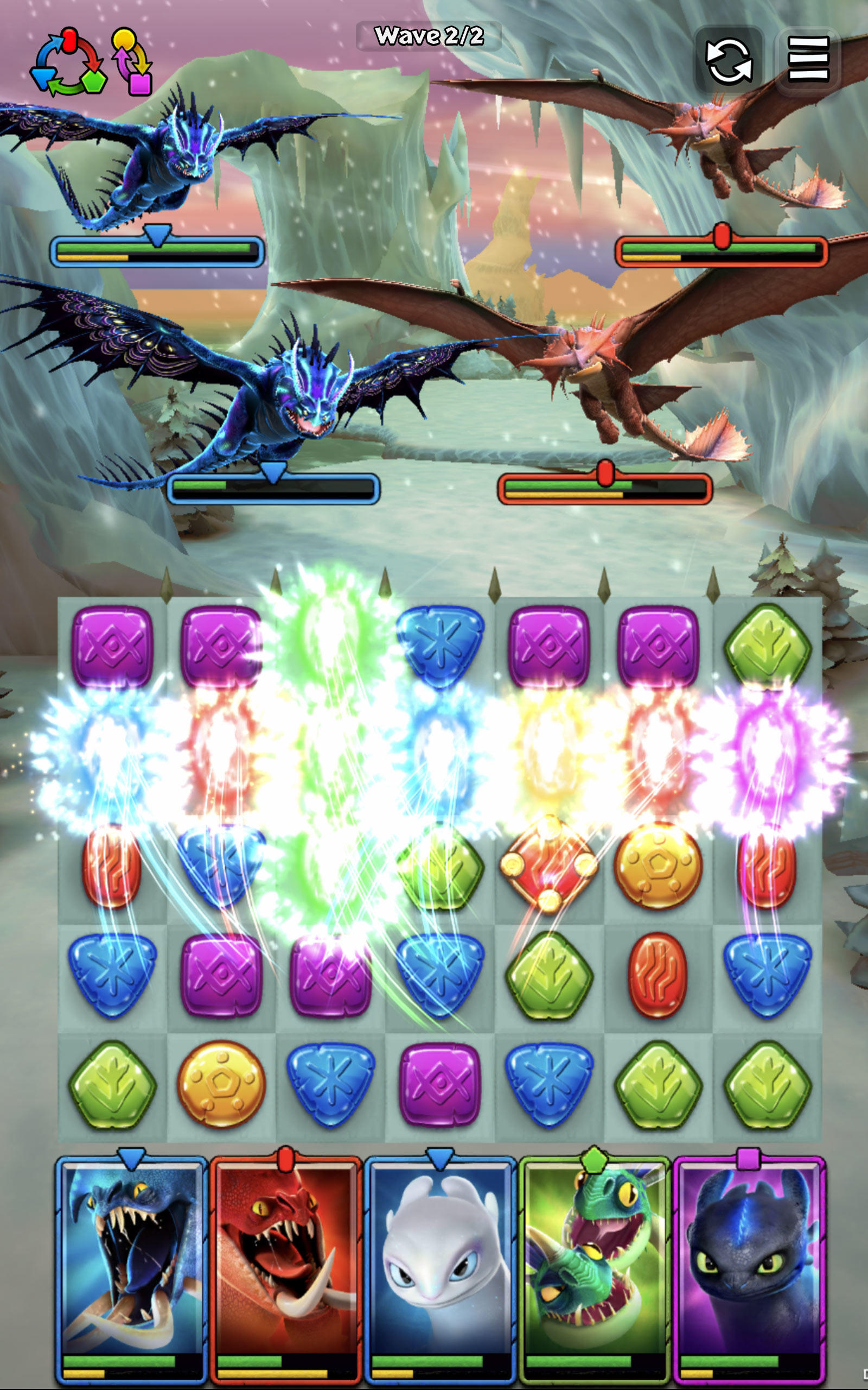 Cuplikan Layar Game Dragons: Titan Uprising