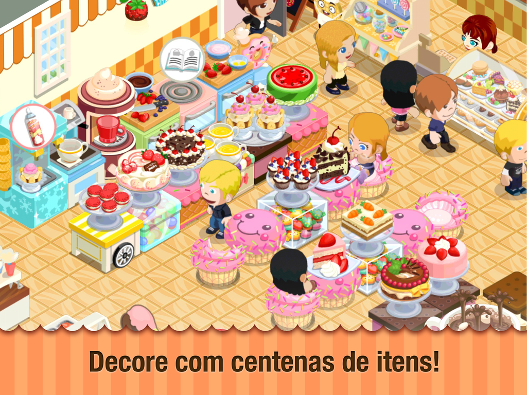 Captura de Tela do Jogo Bakery Story: Cats Cafe