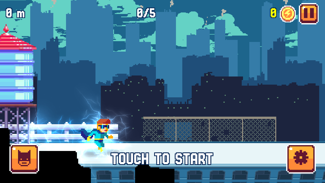 Pixel Superheroe Adventures ゲームのスクリーンショット