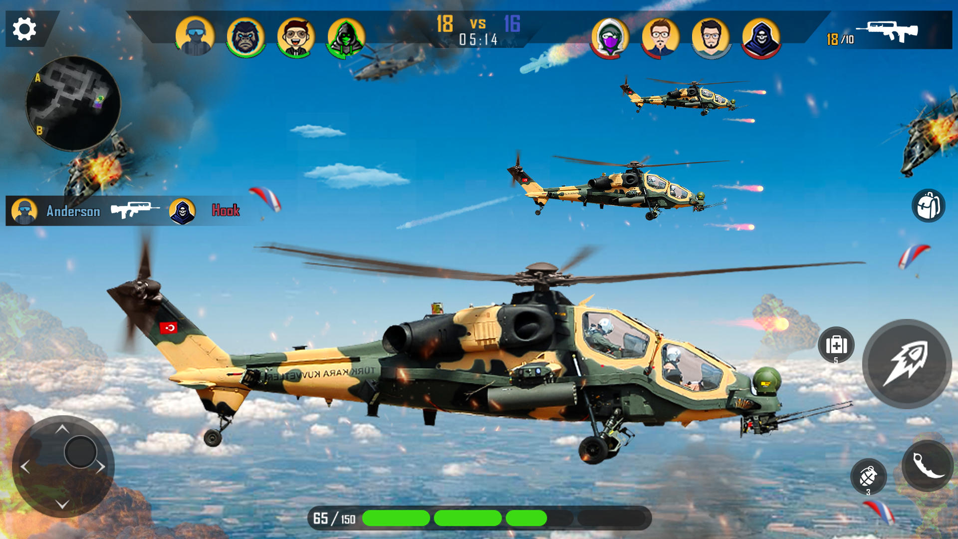 Screenshot 2 of Gunship Air Combat Sky Fighter 