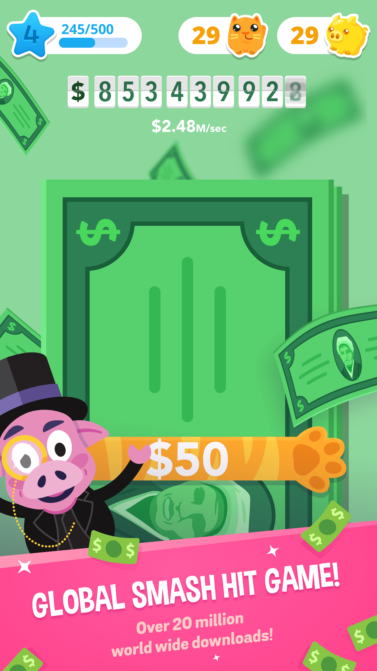 Make It Rain The Love of Money Game Screenshot