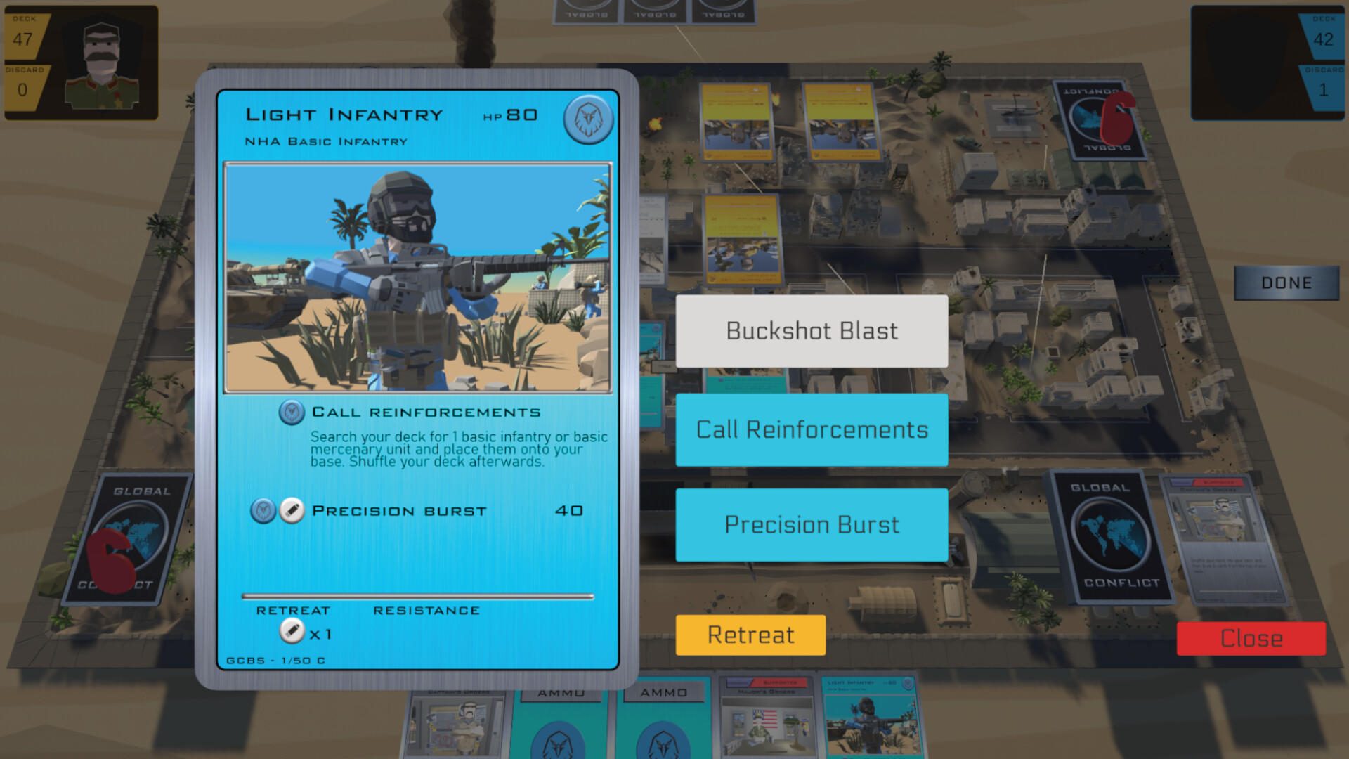Screenshot of Global Conflict - The Trading Card Game
