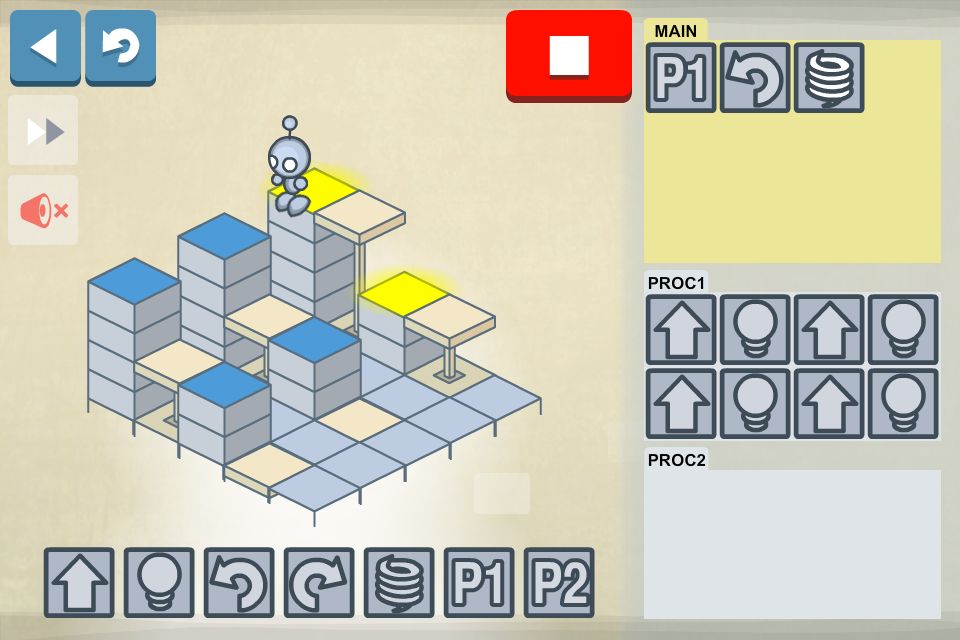 Lightbot : Programming Puzzles screenshot game