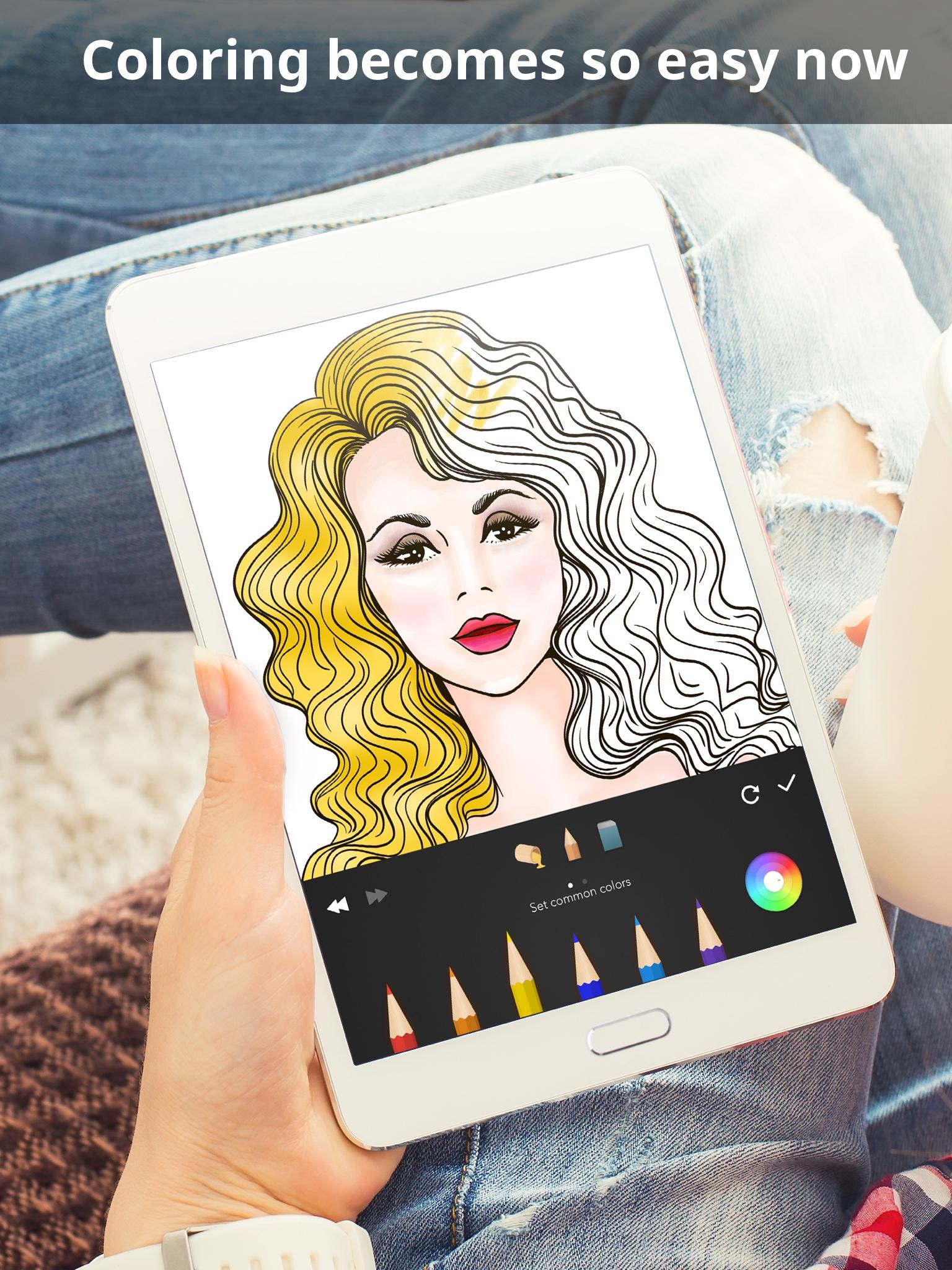 Captura de Tela do Jogo Girls Coloring Book