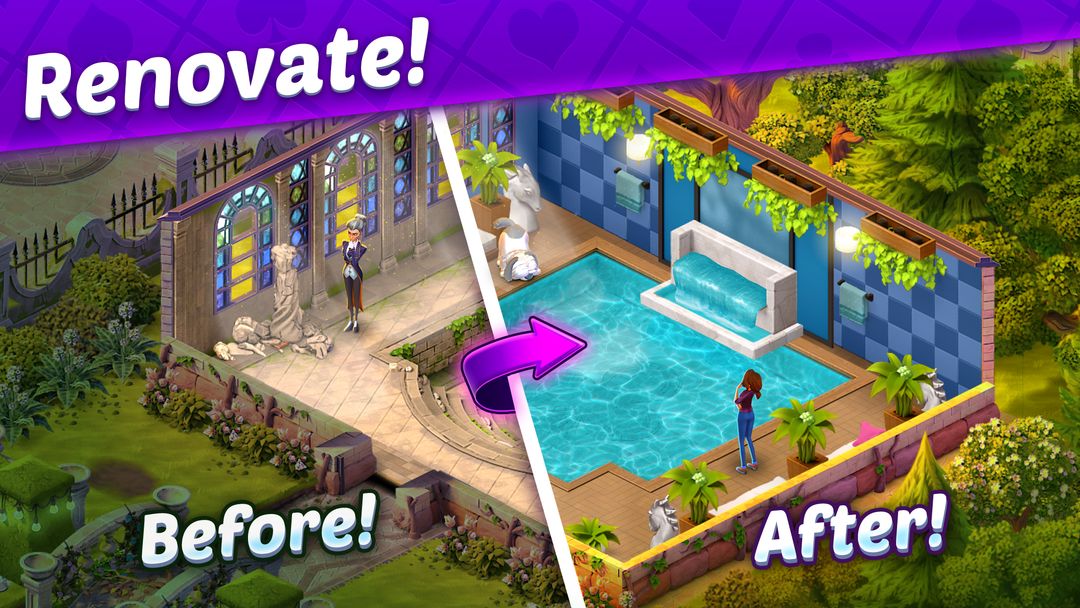 Solitaire Story - Ava's Manor screenshot game