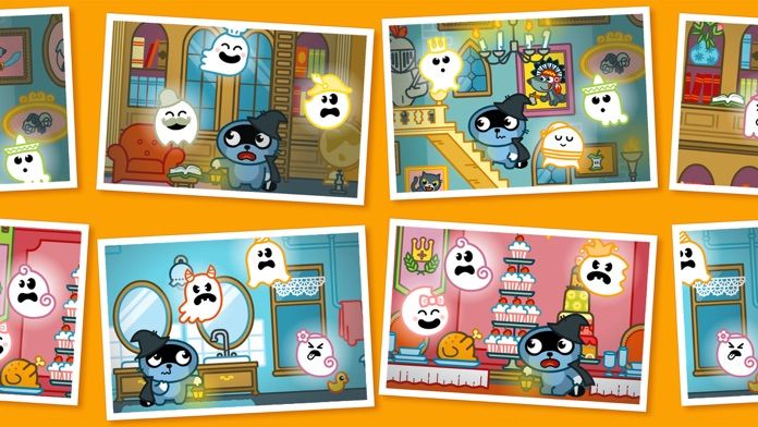 万圣节冒险Pango : 幽灵匹配游戏的孩子3-8的幽灵 게임 스크린 샷