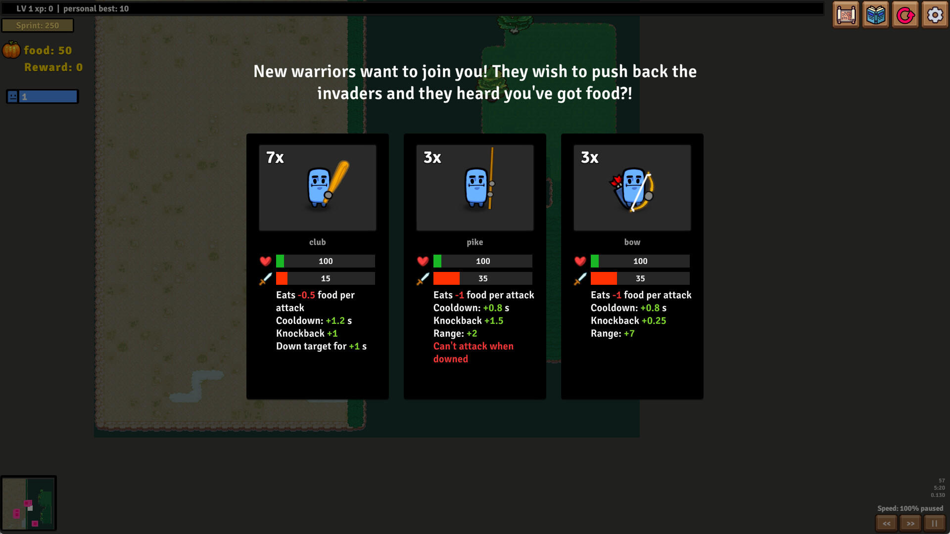 Screenshot of Hungry Legion