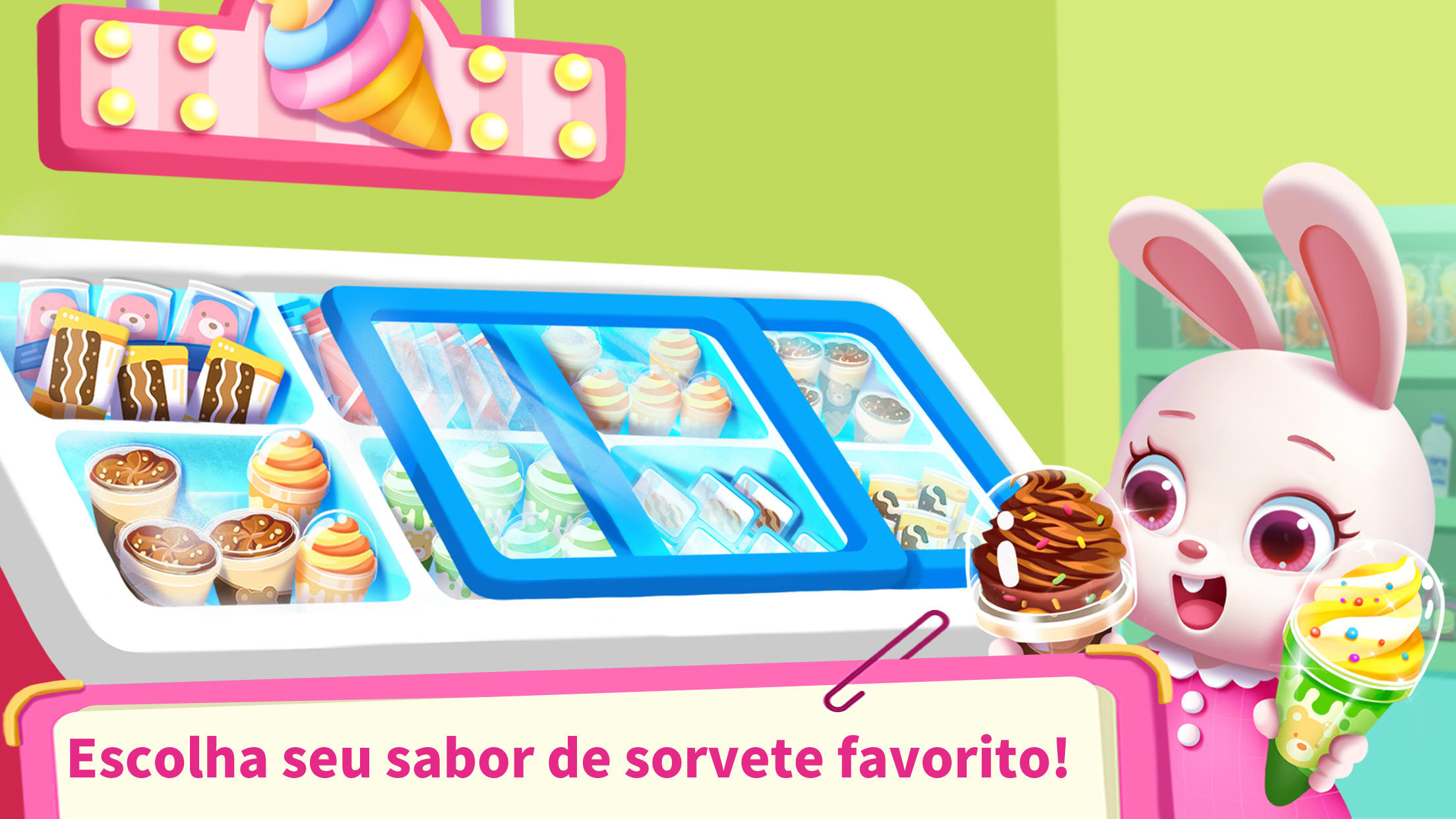 Captura de Tela do Jogo Supermercado do Bebê Panda