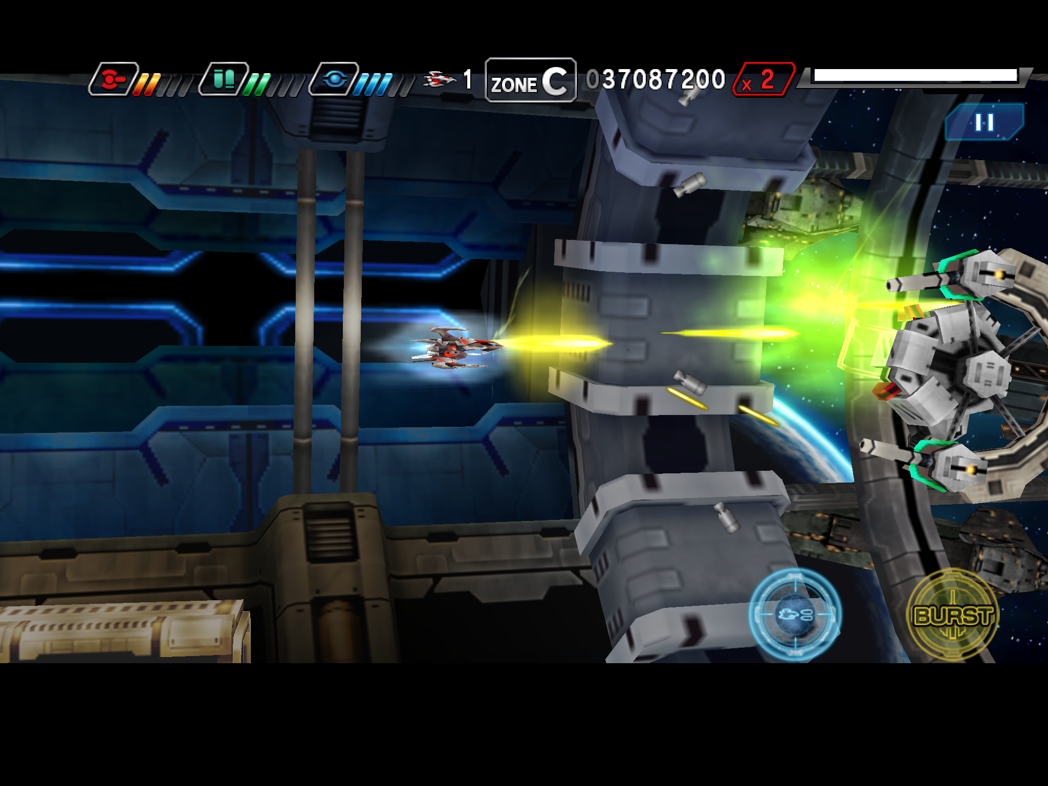 Dariusburst -SP- ภาพหน้าจอเกม