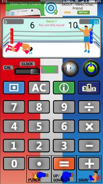 Boxing Calculator Game Screenshot